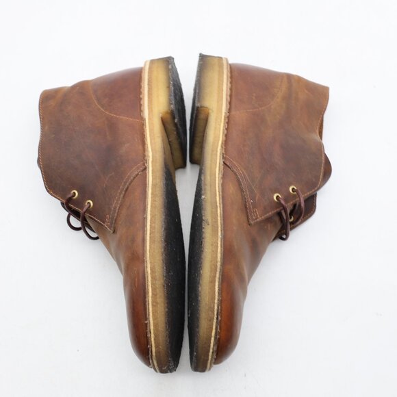 Clarks Originals Desert Boot Men's Size 9.5 M Brown Leather Crepe Sole - Picture 8 of 11